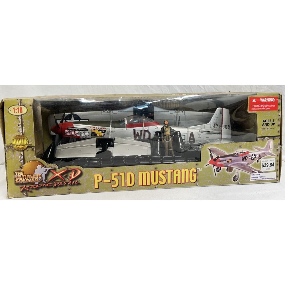 Ultimate Soldier XD P-51D Mustang Ridge Runner 1:18 Scale New 2005